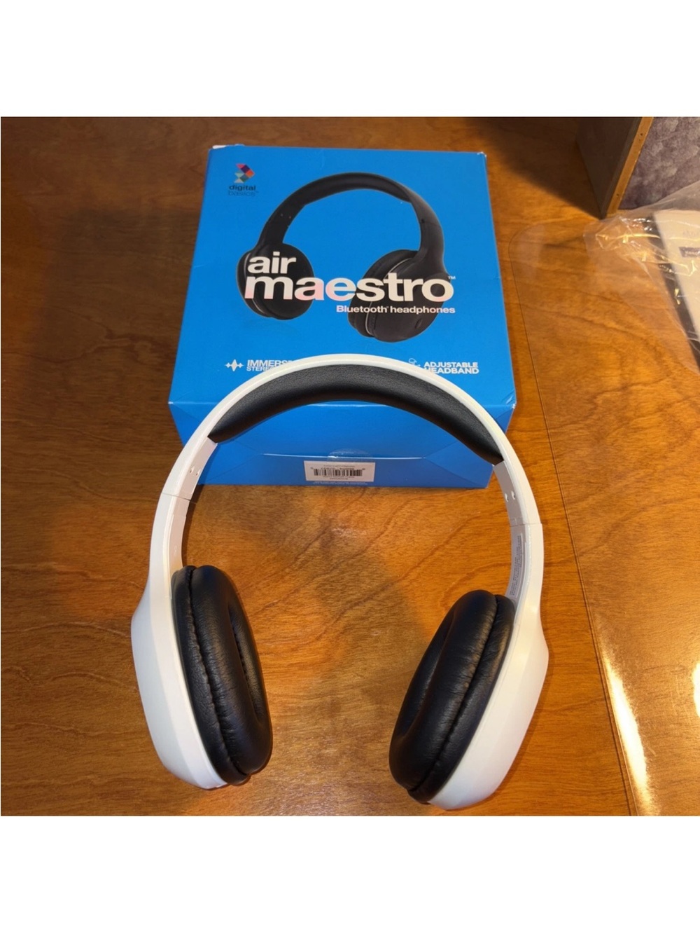 Air Maestro Digital Basics Bluetooth Headphones - White